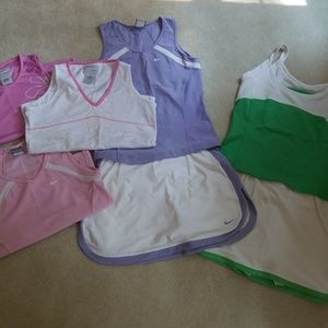 Tennis activewear (lot - multiple outfits)